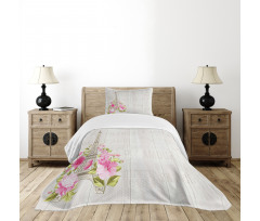 Spring Blossoming Flowers Bedspread Set