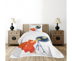 Animal with a Telescope Bedspread Set