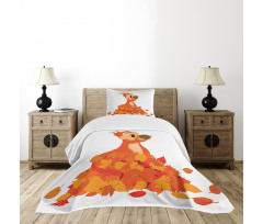 Animal Eating a Nut Bedspread Set