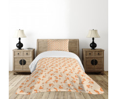 Fluffy Rodents Snowfall Bedspread Set