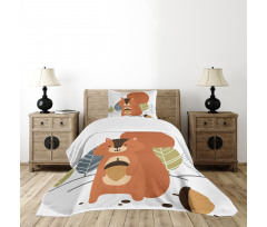 Woodland Trees and Animal Bedspread Set