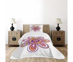 7 Petal Lonely Flower Bedspread Set