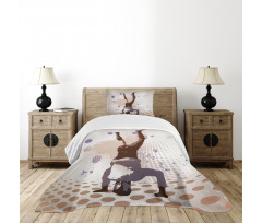 Pop Art Vintage Retro Style Bedspread Set