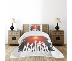 Party Night Club Fun Concept Bedspread Set