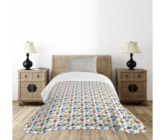 Patchwork Style Mosaic Bedspread Set