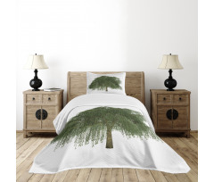 Joyous Botanical Leaves Bedspread Set