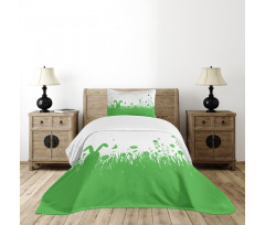 Green Spring Field Easter Bedspread Set