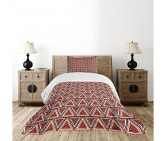 Triangles and Dots Tribal Bedspread Set