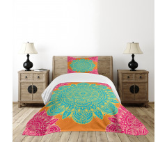 Blossoming Flower Pattern Bedspread Set