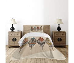 Hand Drawn Quills Native Bedspread Set