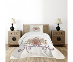 Flowers Motif Bedspread Set