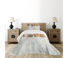 Whole Grain Toasts Bedspread Set