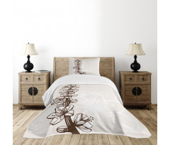 Hand Drawn Petals Bedspread Set