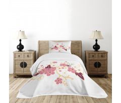 Japanese Garden Art Bedspread Set