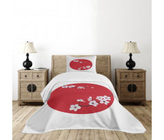 Orient Tree Cherry Bedspread Set