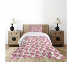 Oriental Flower Bedspread Set