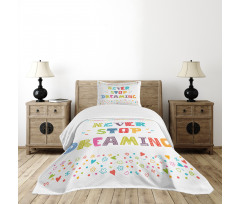 Assortment of Childish Motifs Bedspread Set