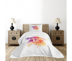 Modern Dream Big Calligraphy Bedspread Set