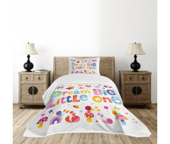 Little Words Composition Bedspread Set