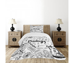 Hand-writing School Lab Bedspread Set