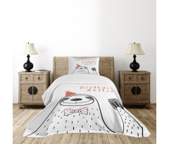 Self Portrait Smile Bedspread Set