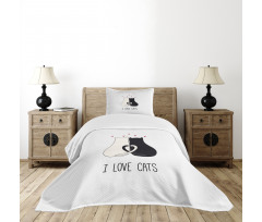 Ideal for Cat Lovers Cuddle Bedspread Set