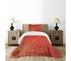 Radiant Romantic Design Bedspread Set