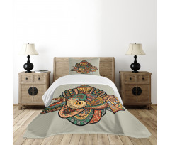 Abstract Seashell Art Bedspread Set