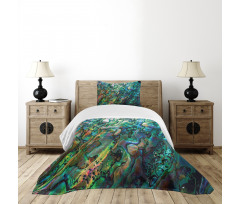 Haliotis Seashell Macro Photo Bedspread Set