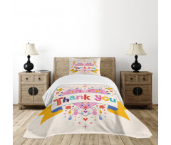 Heart Stars and Clouds Bedspread Set