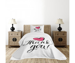 Heart in Bold Love Doodle Bedspread Set