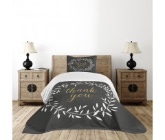 Olive Branch Round Frame Bedspread Set