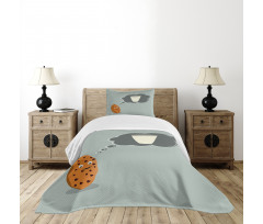 Cookie Dreaming of Milk Bedspread Set