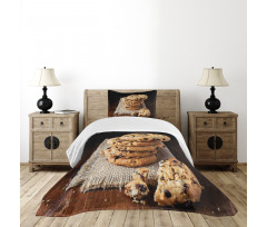 Stacks of Baked Doughy Goods Bedspread Set