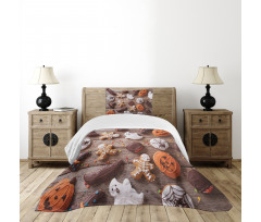 Sweets Covered in Chocolate Bedspread Set