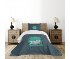 Monster with Sharp Teeth Bedspread Set