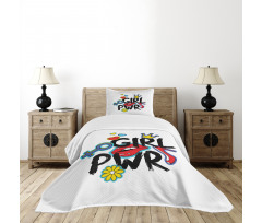 Girl Power with a Crown Bedspread Set