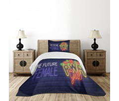 Future is Female Bedspread Set