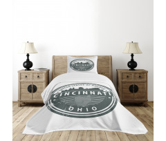 Aged America Emblem Ohio Bedspread Set