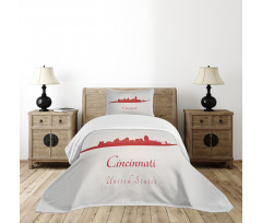 United States Busy City Bedspread Set