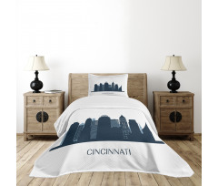 Silhouette of Structures Bedspread Set