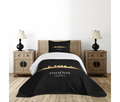 Skyscrapers and Buildings Bedspread Set