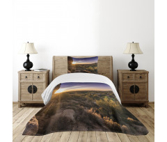 Scenic Sunrise Sandstones Bedspread Set