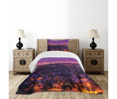 Night Panorama of Phoenix Bedspread Set