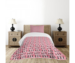 Strokes and Drops Bedspread Set