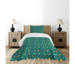 Exotic Holiday Palm Trees Bedspread Set