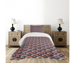 Assorted Cartoon Fungus Bedspread Set