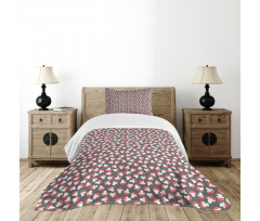 Cartoon Amanita Mushrooms Bedspread Set