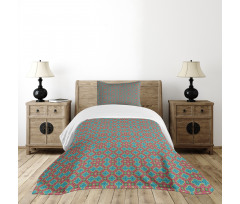 Colorful Floral Ornament Bedspread Set