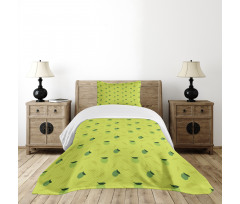 Silhouette of Citrus Fruit Bedspread Set